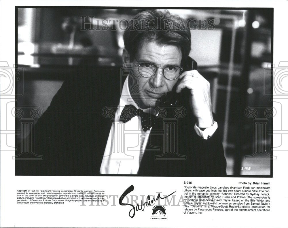 1996 Harrison Ford Actor Sabrina Sydney - Historic Images