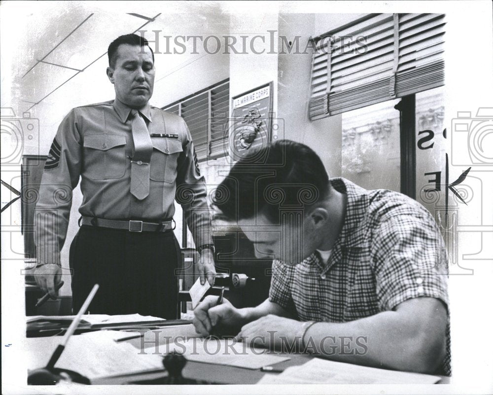 1966 Press Photo Sergeant Francis Kane Joseph Miscav - RRV46621 - Historic Images