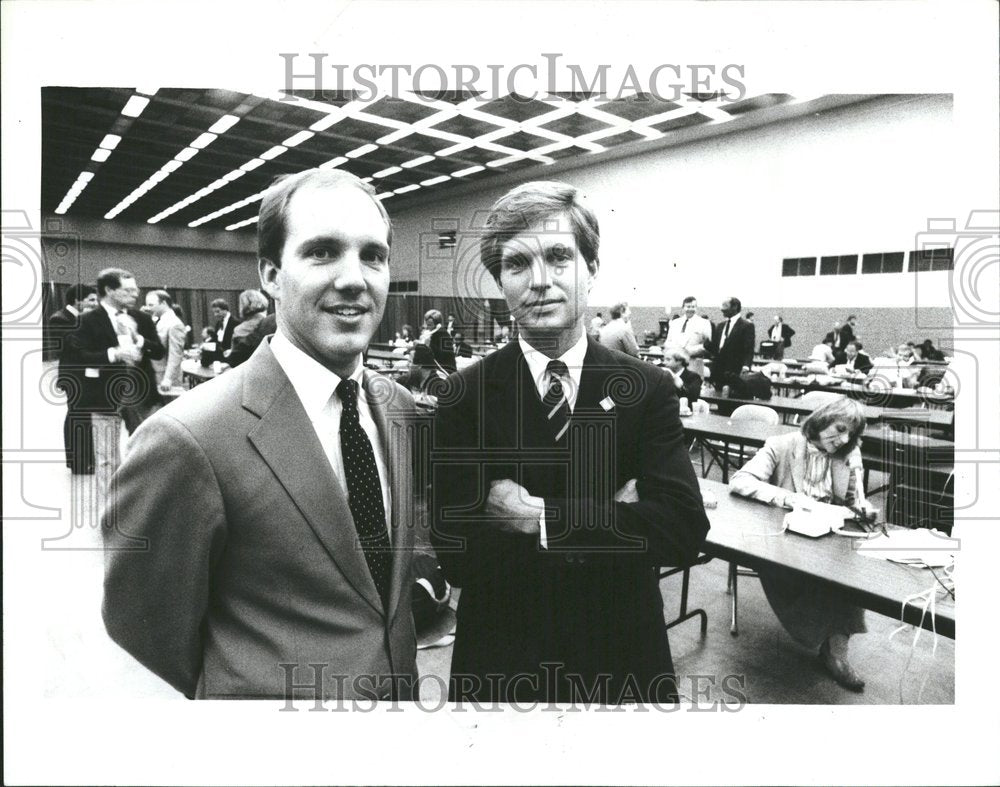 1986 Press Photo Dennis Dale Petroskey Press Secretary - Historic Images