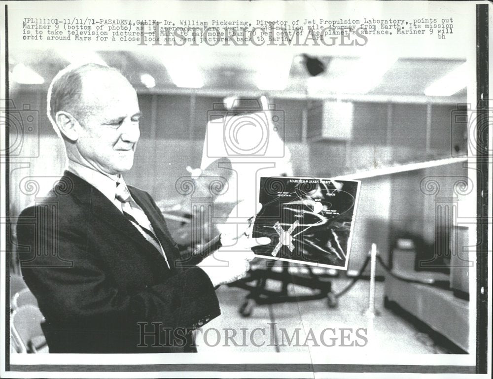 1971 William Pickering Jet Propulsion Mars-Historic Images