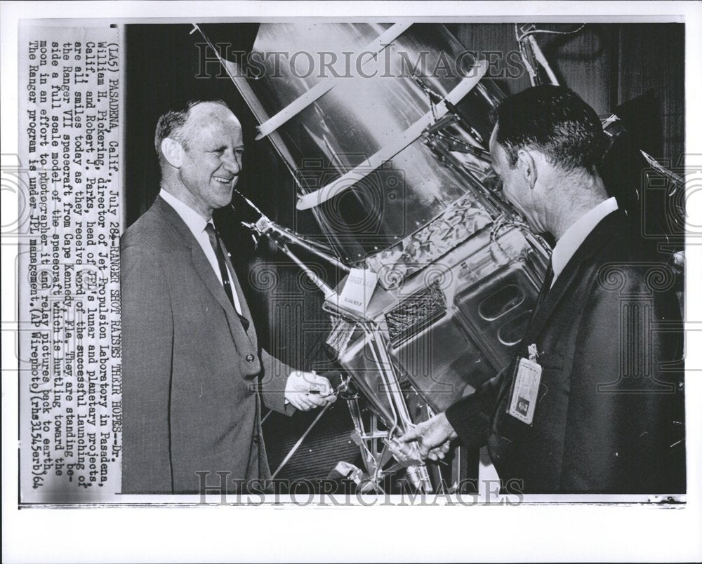 1984 Press Photo Space Lab Director William Pickering - RRV47073- Historic Images
