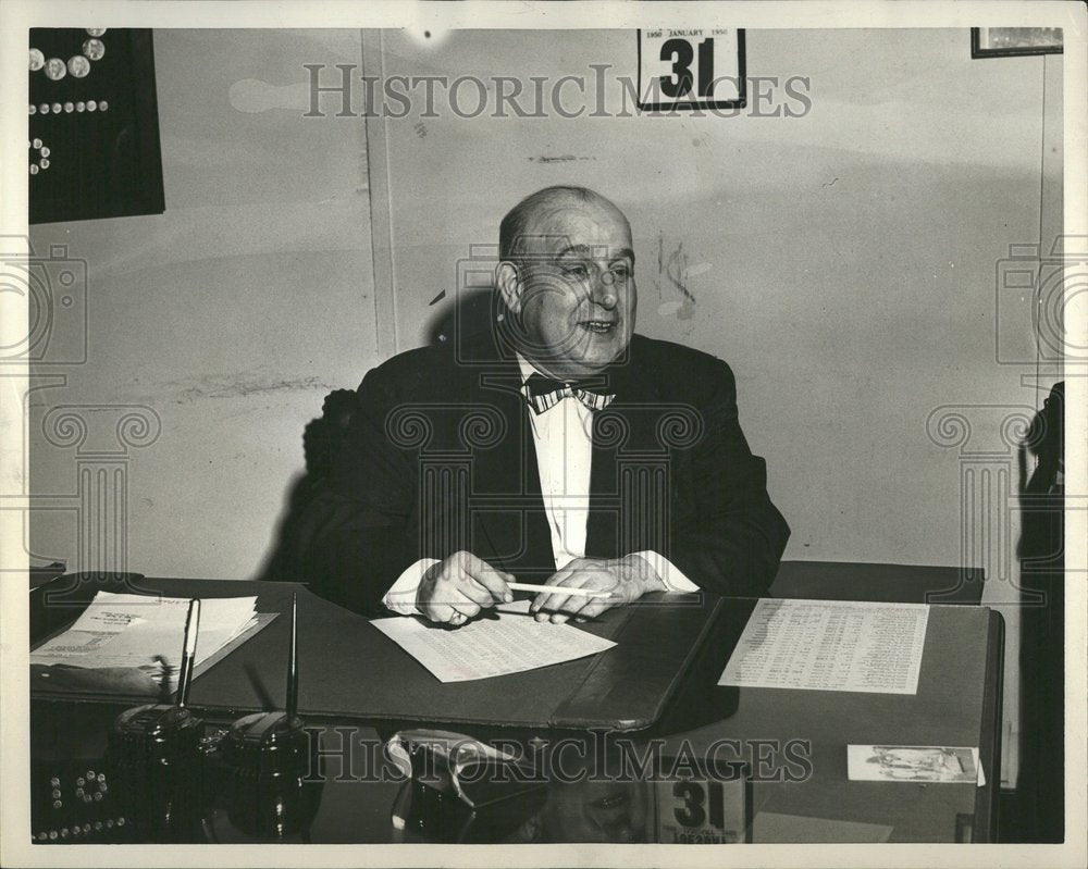 1950, John E Lurie Wrigley President Smile - RRV47155 - Historic Images