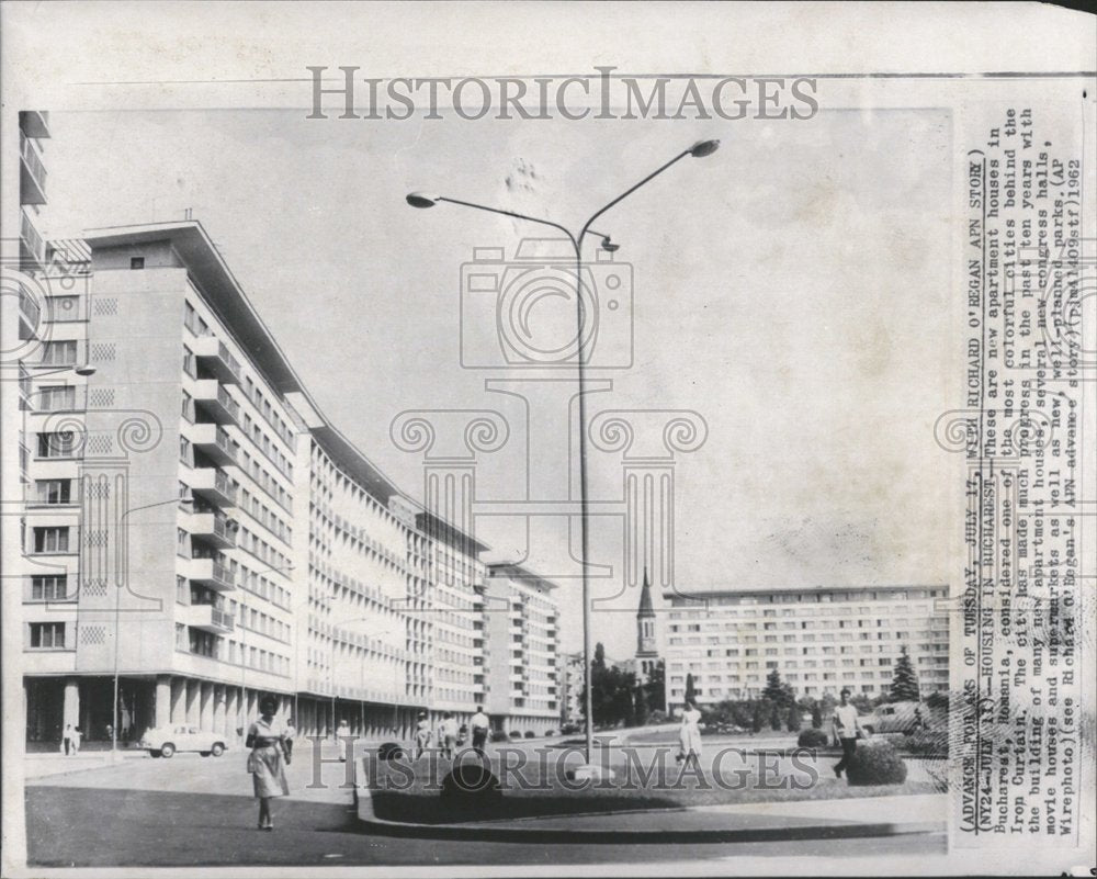 1962 Bucharest Romania Apartment Houses-Historic Images