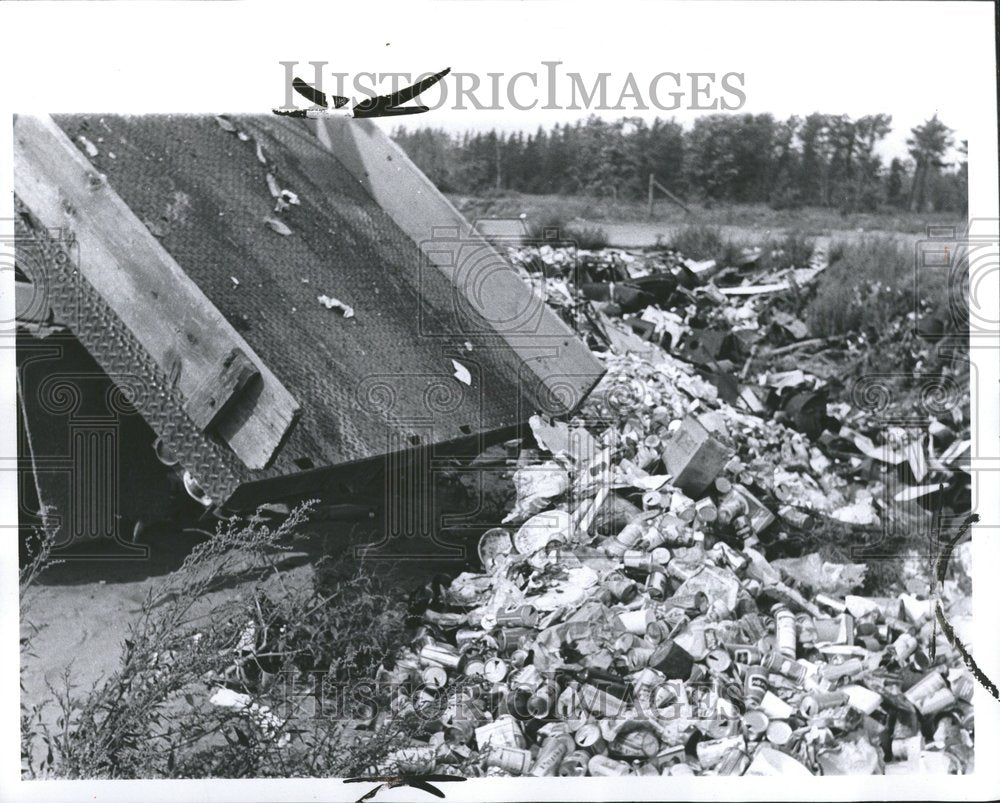 1966 Dump Truck Load Au Sable River - Historic Images