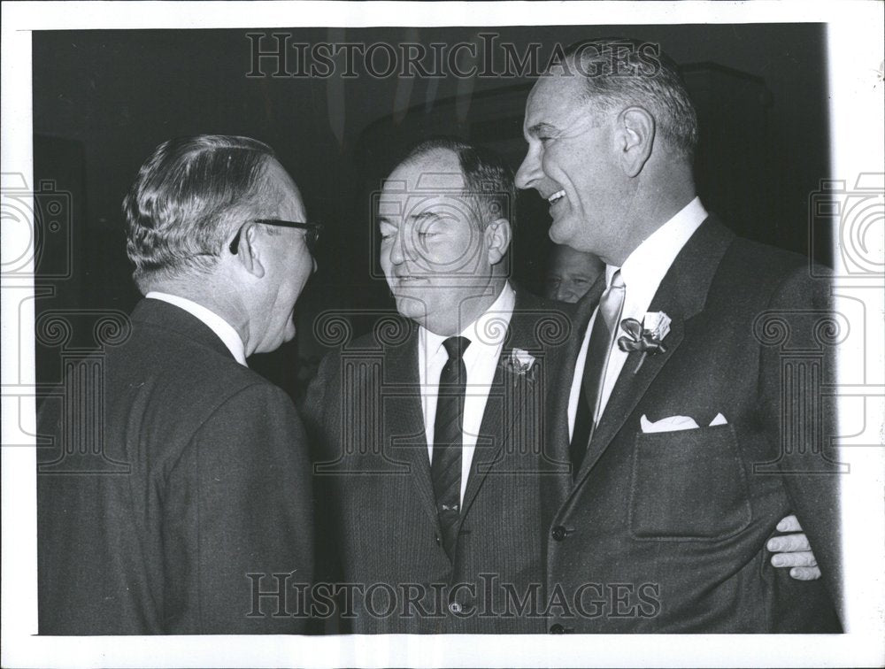 1960 Hubert Humphrey Sen Lyndon Johnson - Historic Images