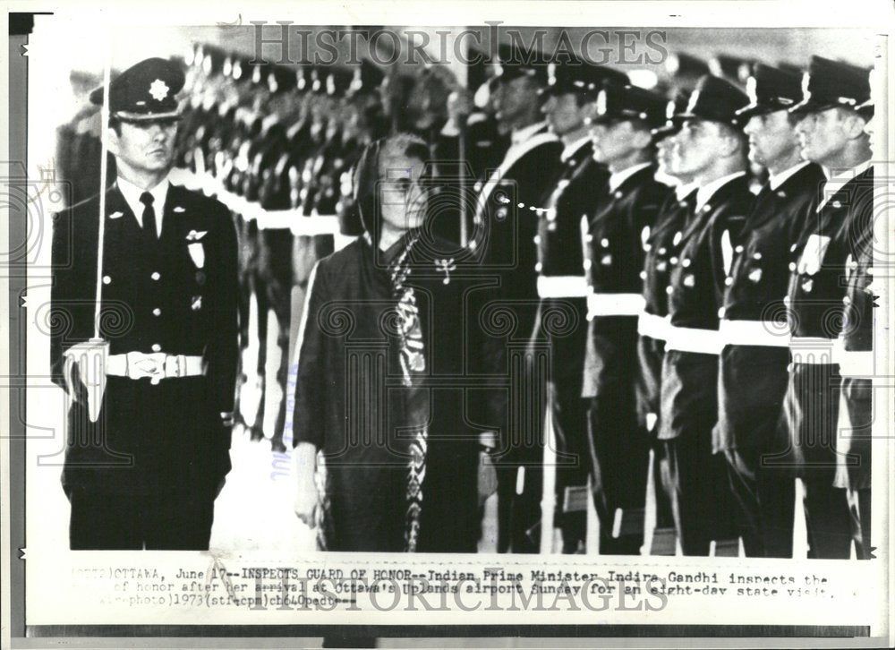 1973, Indian Prime Minister Indira Gandhi - RRV47497 - Historic Images