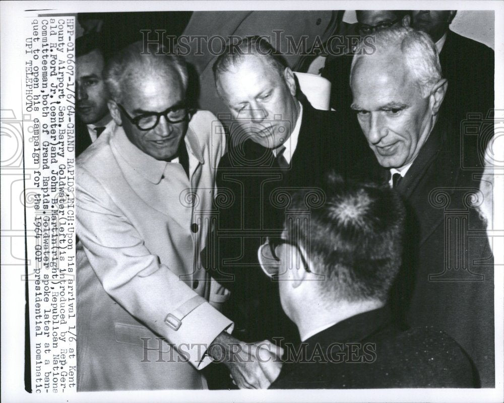 1964 Sen. Barry Goldwater Rep. Gerald Ford - Historic Images
