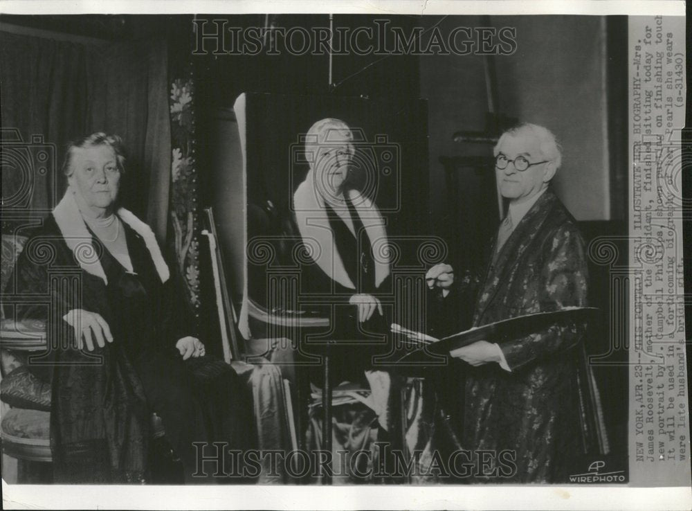 1935 Mrs James Roosevelt Campbell Phillips - Historic Images