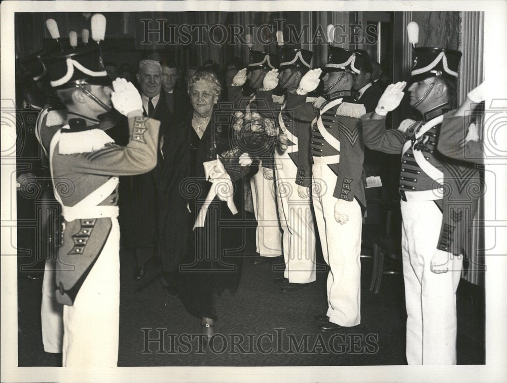 1934 Press Photo James Roosevelt President Gala Event - Historic Images