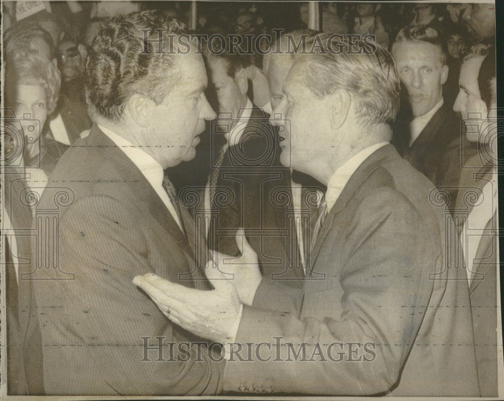 1968 Richard Nixon Nelson Rockefeller NY - Historic Images