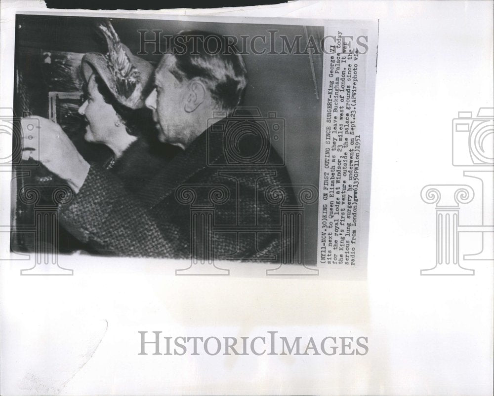 1951 Press Photo England Royalty King George VI - RRV48529 - Historic Images