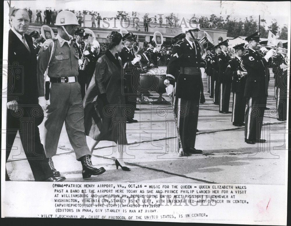 1957 Queen Elizabeth Prince Philip Virginia - Historic Images