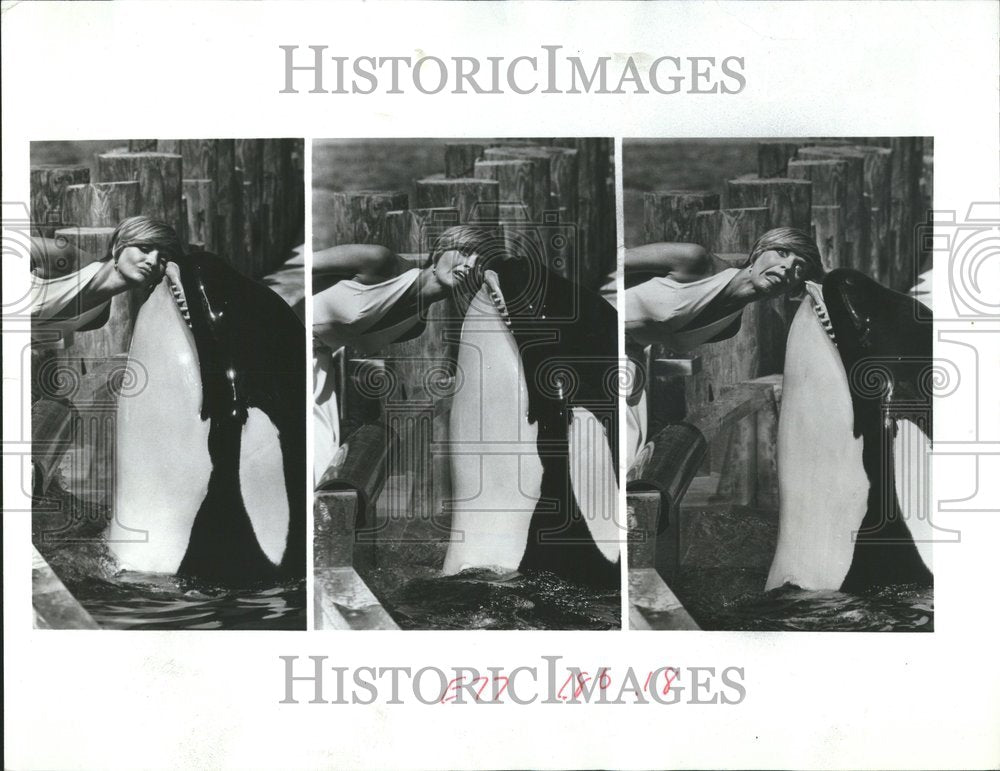 1974 Press Photo Florence Henderson Actress Sea World - RRV48621 - Historic Images