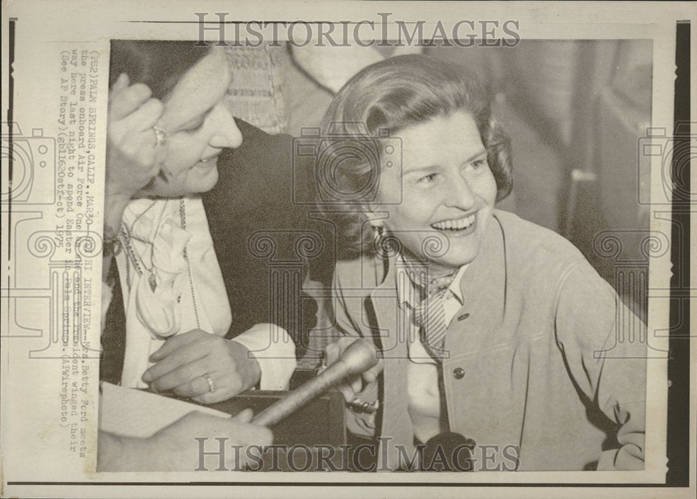 1975 Press Photo Elizabeth Ann Bloomer Ford First Lady - Historic Images