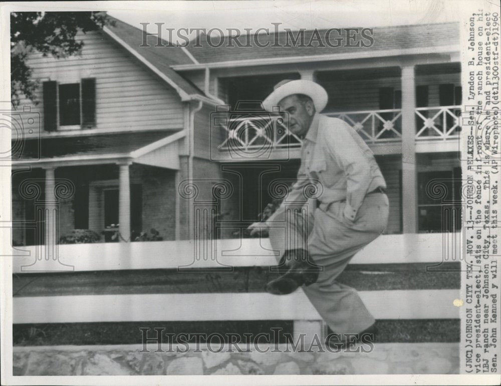 1960 Vice President Senator Johnson Texas - Historic Images