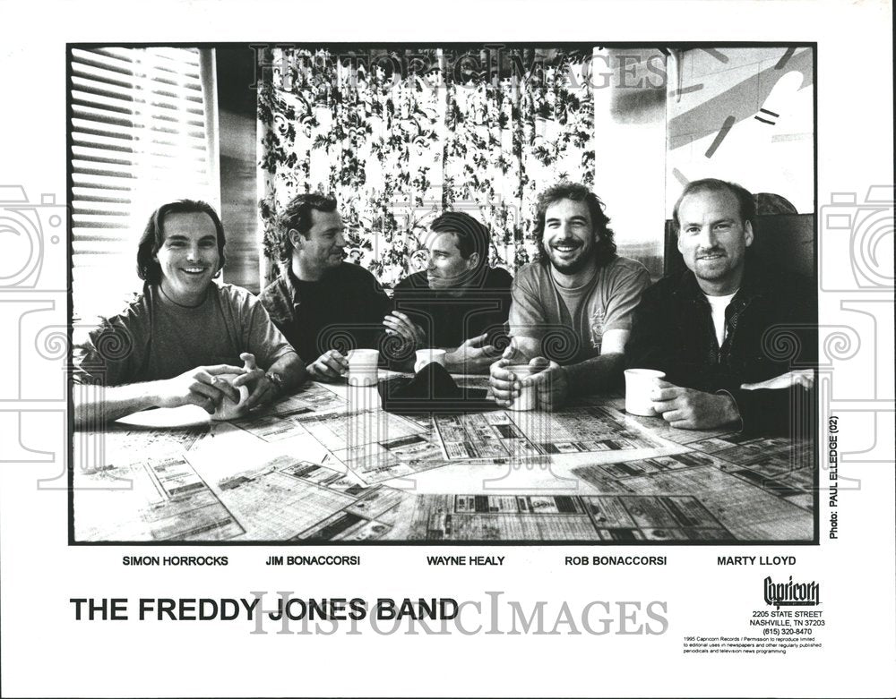 1995 Freddy Jones Rock Musical Band - Historic Images