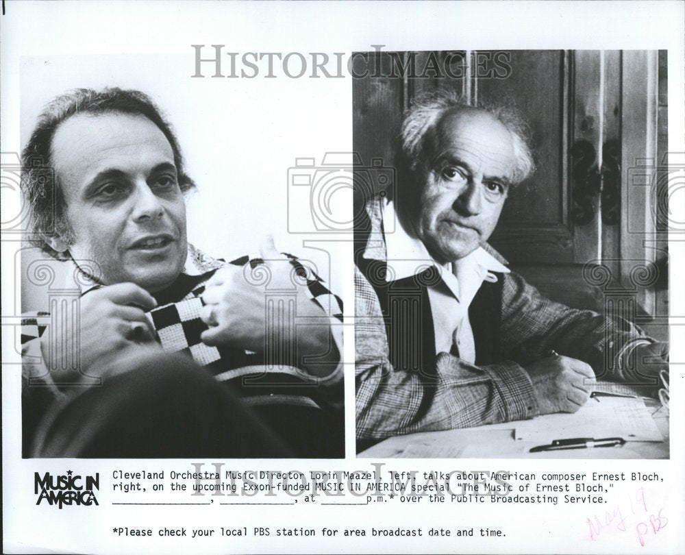 1976 Clevel Orchestra Director Ernest Bloch-Historic Images