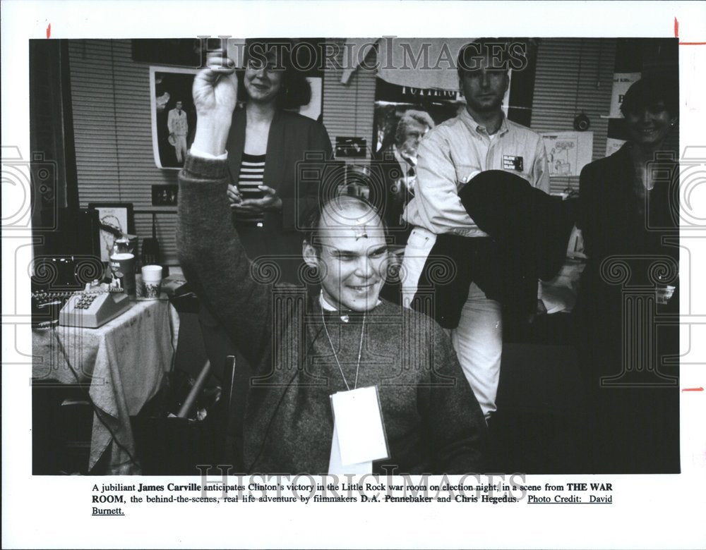 1994 James Carville Clinton Little Rock War - Historic Images