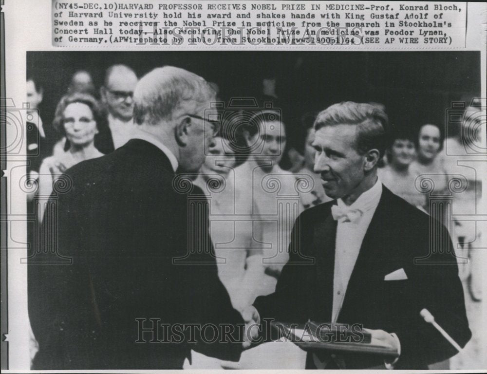 1964 Press Photo Bloch Sweden Adolf Gustaf King Harvard - Historic Images