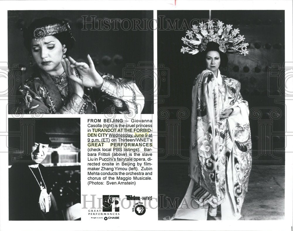 1999 Giovanna Cruel Princess Turandot City - Historic Images