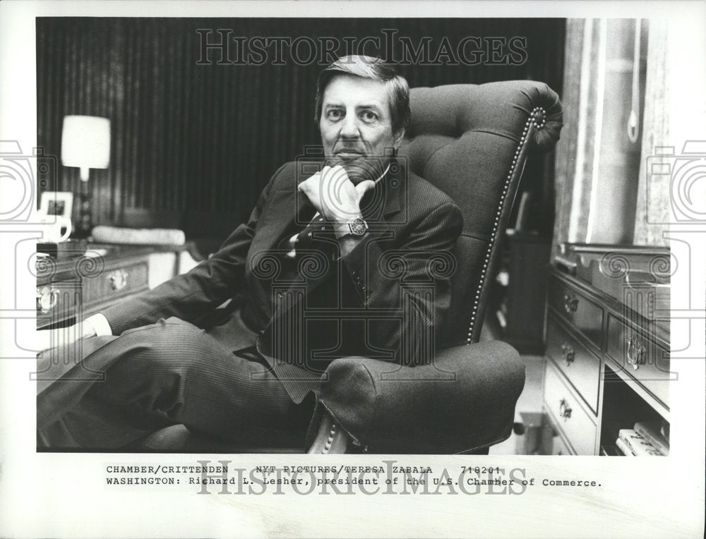 1982 Richard Lesher Chamber Commerce - Historic Images