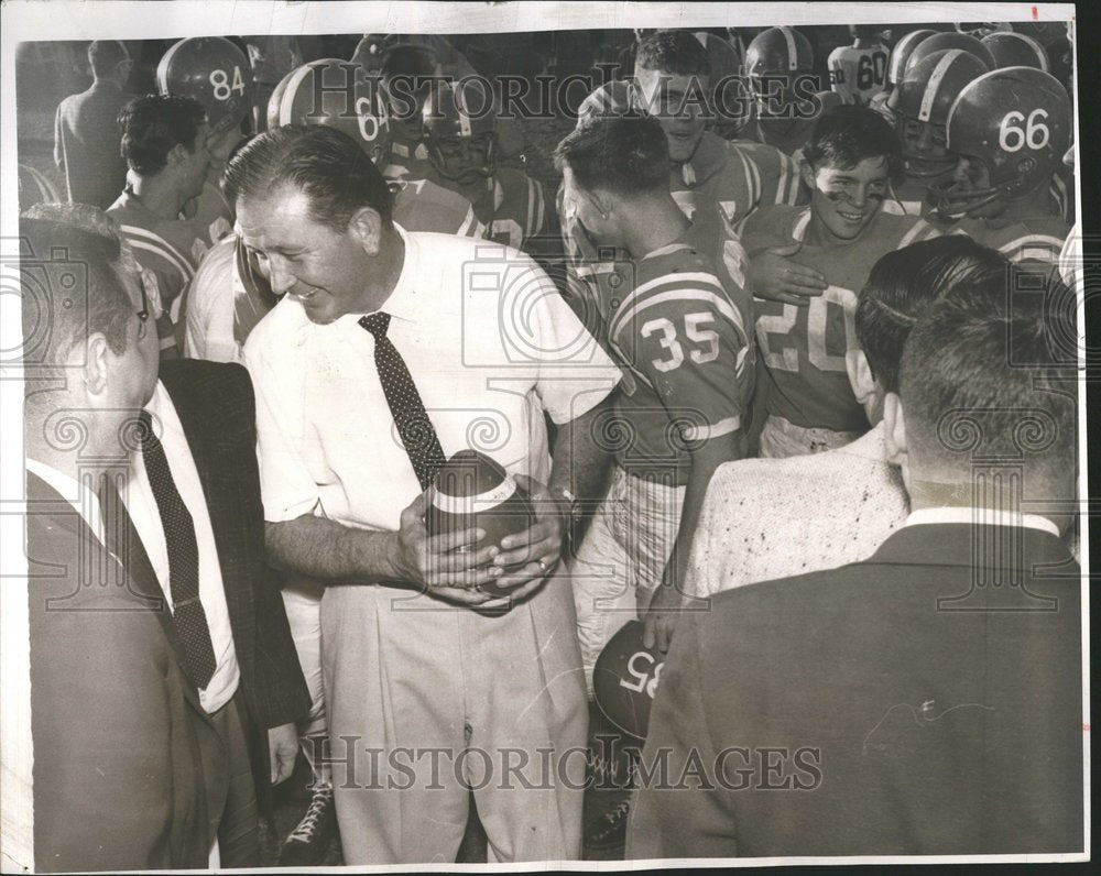 1961 Press Photo Pueblo Central Coach Ed Lesar defeated - RRV50001 - Historic Images