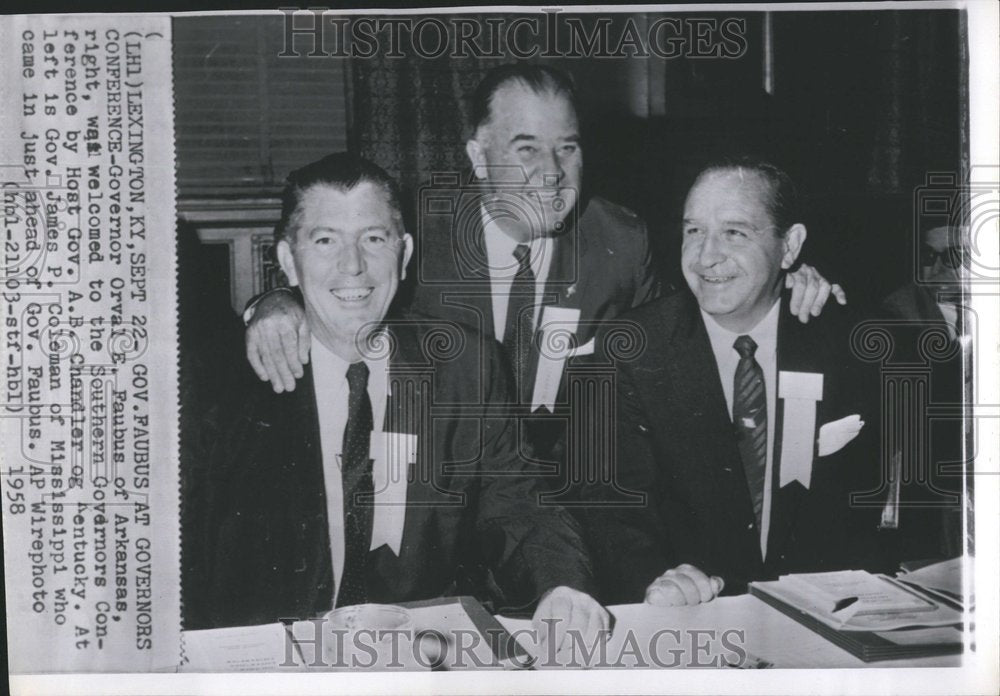 1958 Southern Governors Conference - Historic Images