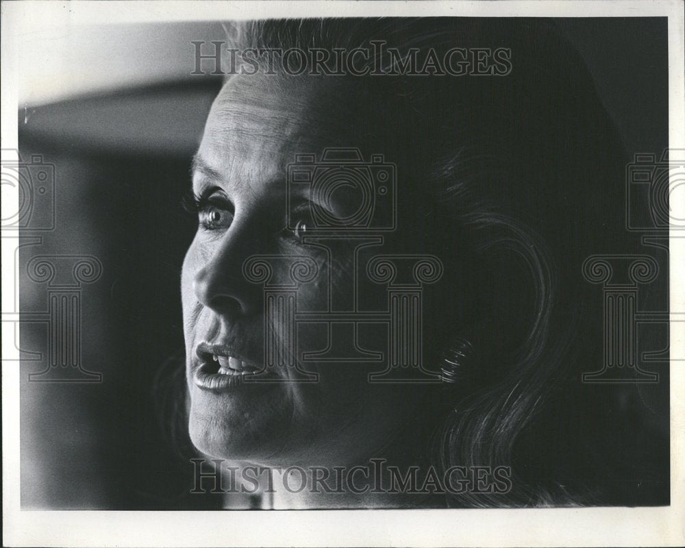 1970 Press Photo Actress Dena Merrill Profile Closeup - RRV50203 - Historic Images