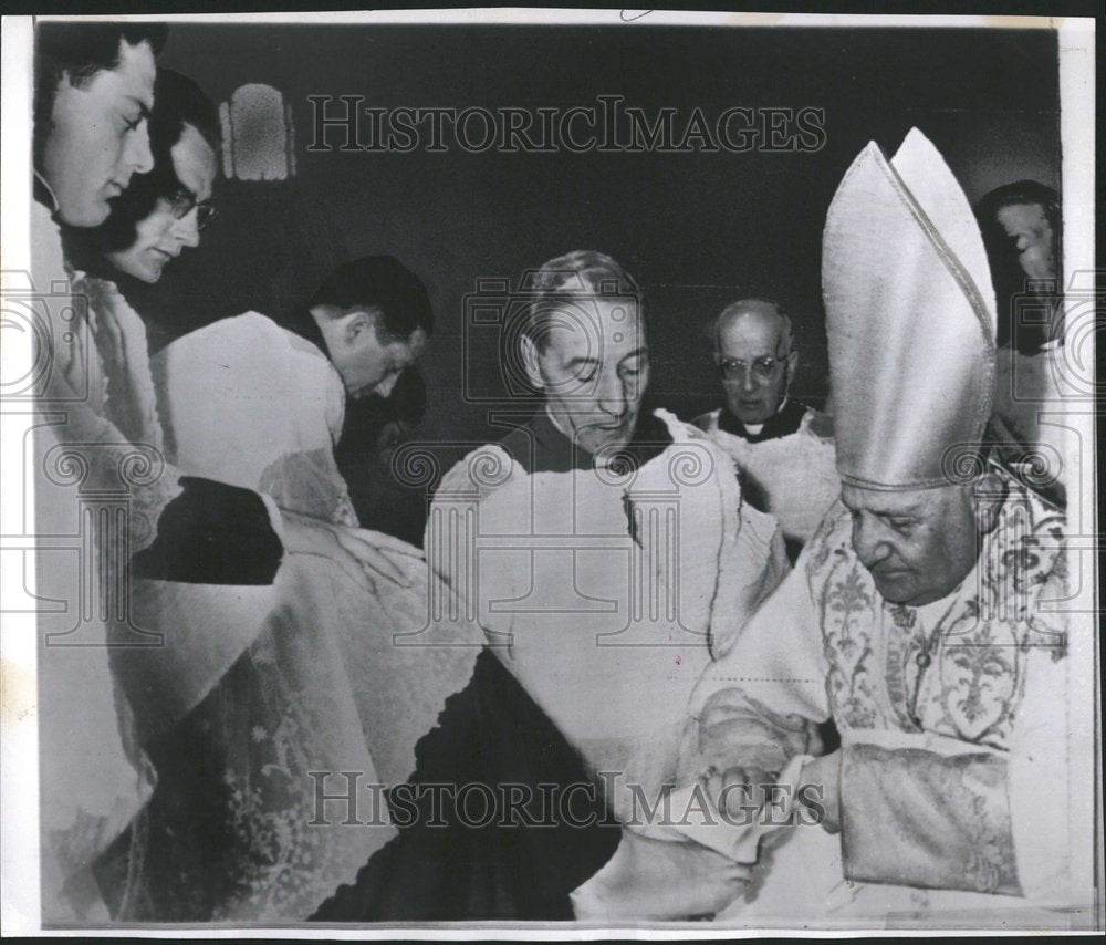 1961 Press Photo Pope John XXIII Msgr Dante Holy Thurs - RRV50261 - Historic Images