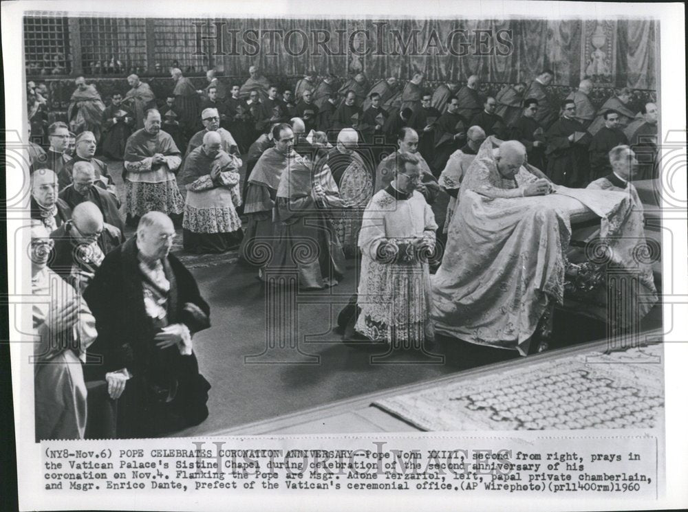 1960 Pope John XXIII Coronation Anniversary-Historic Images