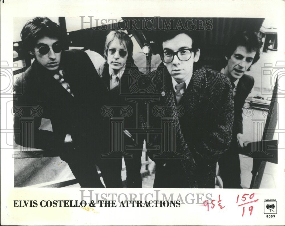 1981, Elvis Costello Attractions music band - RRV50387 - Historic Images