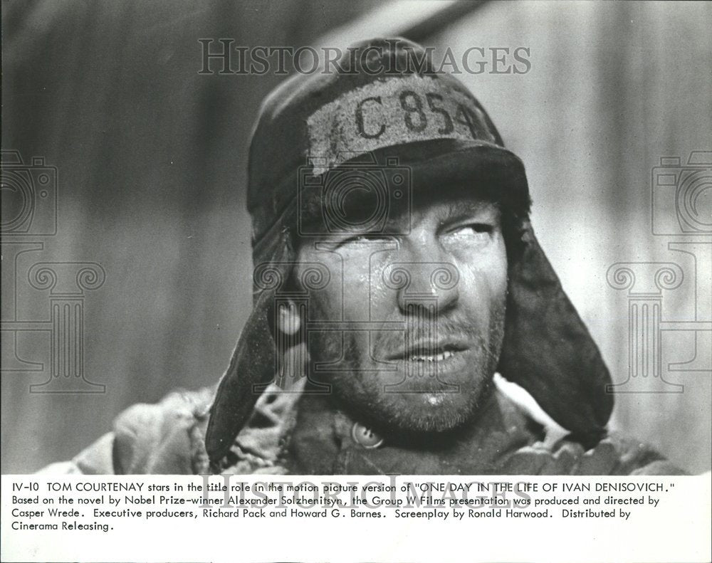 1971 Press Photo Tom Courtenay Ivan Denisovich Movie - RRV50553 - Historic Images