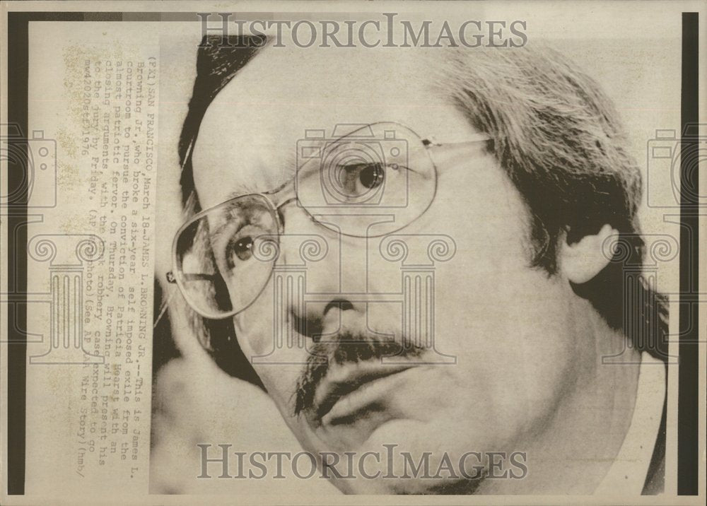 1976 Photo Patricia Campbell Hearst Trial Prosecutor - Historic Images