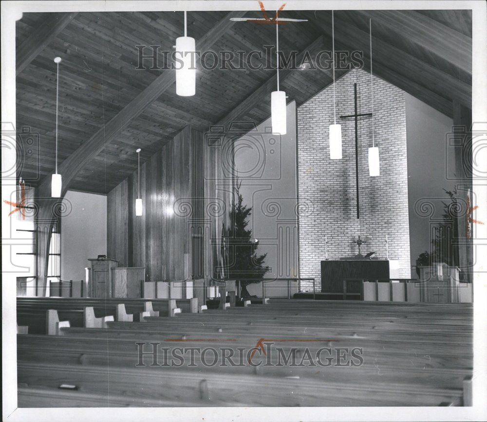 1960 Press Photo Trinity Episcopal Church Auditorium - Historic Images