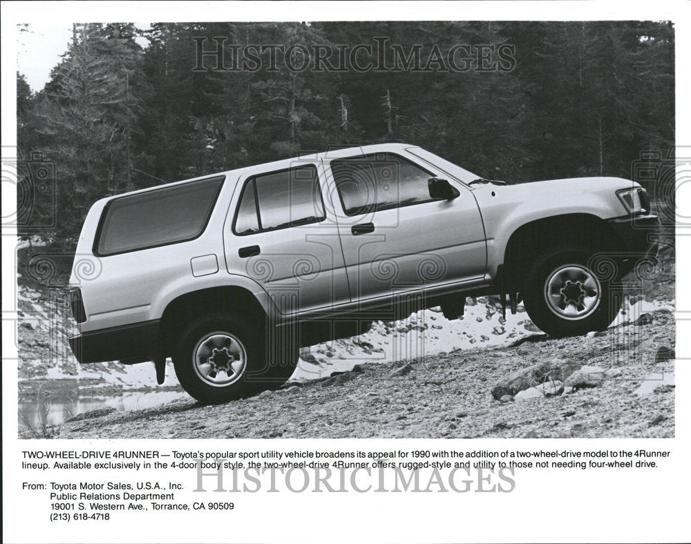 1990 Toyoto Two-Wheel Drive 4 Runner 4 Door - Historic Images