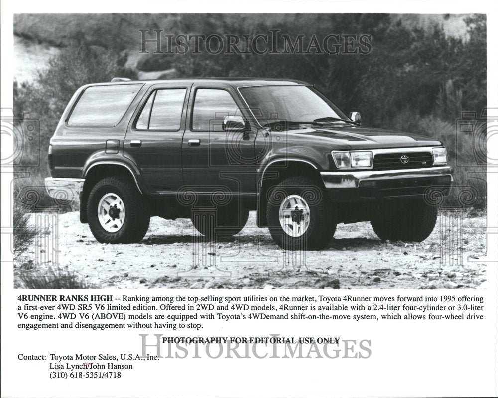 1995 Toyota 4Runner/Sport Utility Vehicle - Historic Images