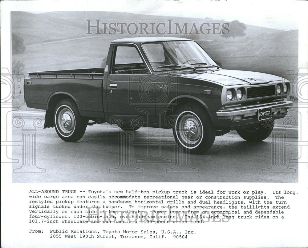 1972 Toyota Truck Model Promotional Shot - Historic Images