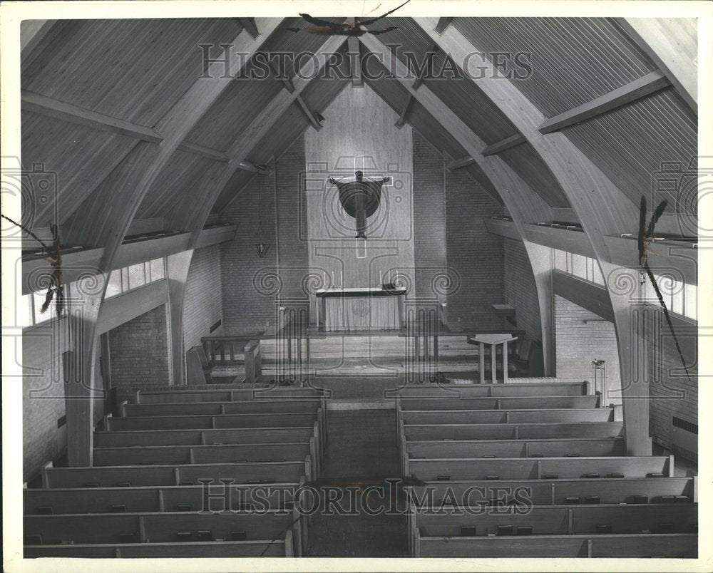 1956 Press Photo Lutheran Church MI - RRV51491 - Historic Images