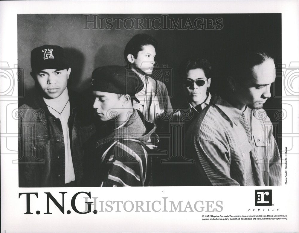 1993 Press Photo Music Group T.N.G - Historic Images