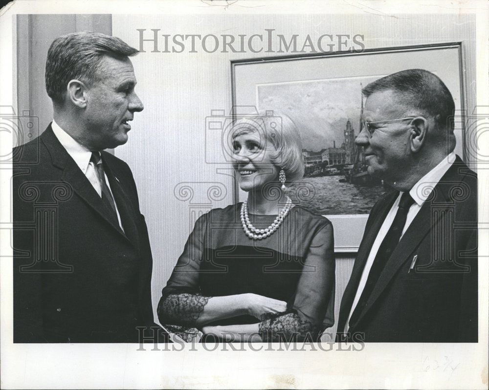 1967 Press Photo Gov John Love Mr Luce Dr Edward Dinner - RRV52021 - Historic Images