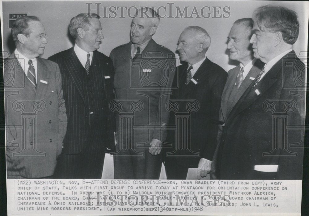 1948, Omar Bradley Army chief staff Defense - RRV52219 - Historic Images