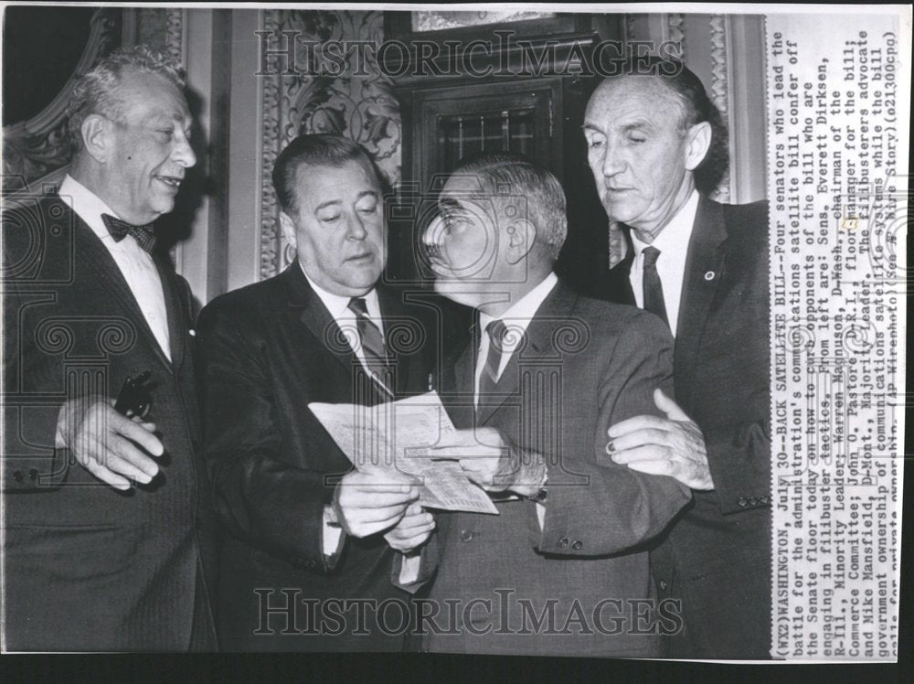 1962 Sen Everett Dirksen Warren Magnuson - Historic Images