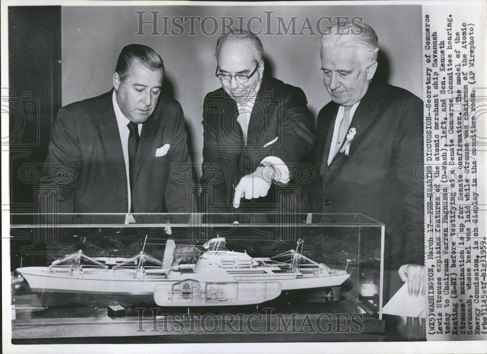 1959 Senator Kenneth Commerce Atomic Ship - Historic Images