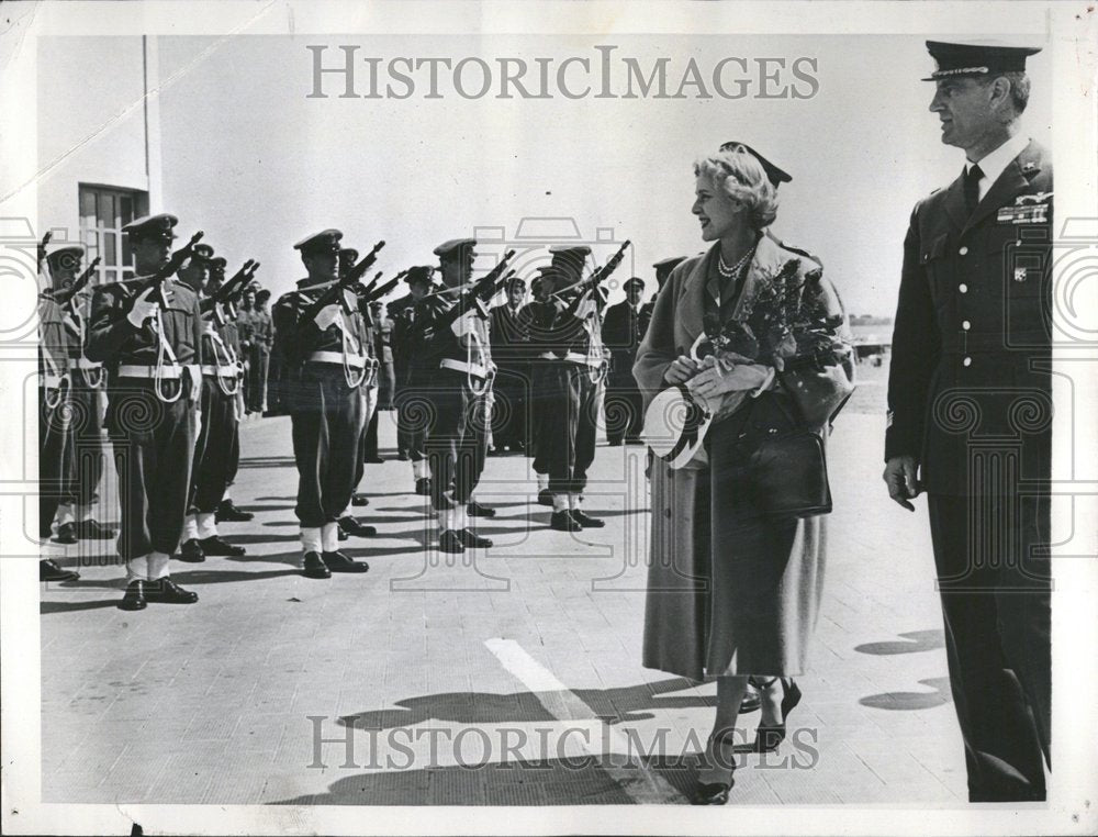 1953 Press Photo Bari Military Honor Luce Guard Airport - RRV52261 - Historic Images