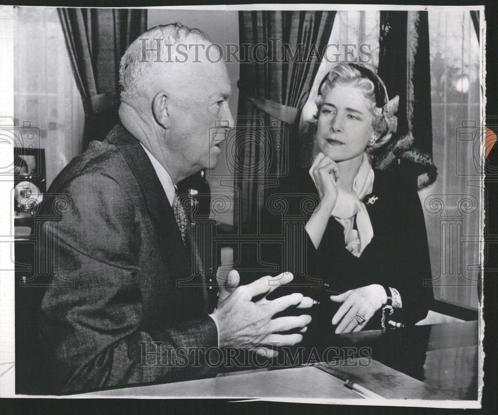 1954 President Eisenhower and Clare Luce - Historic Images