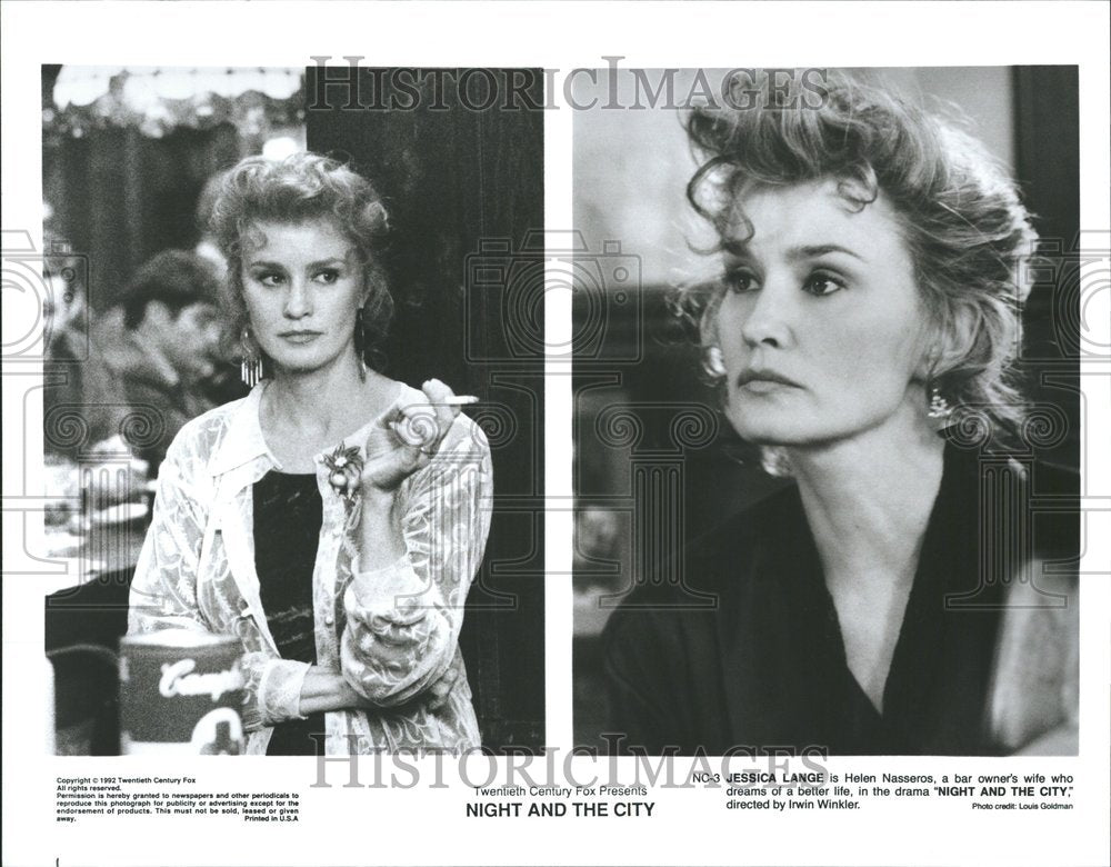 1992 Jessica Lange drama dreams better life - Historic Images