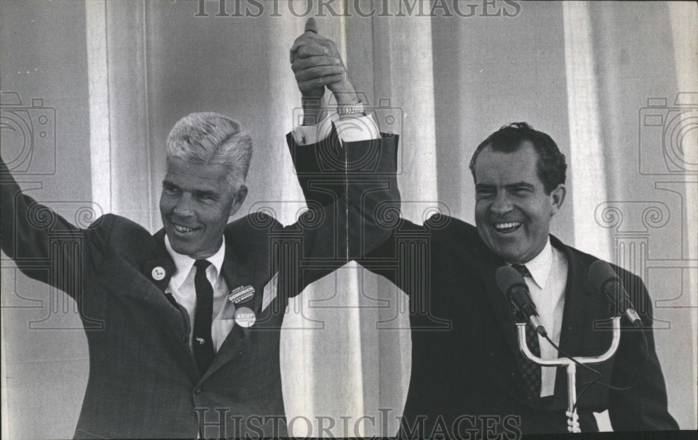 1968 Press Photo Richard Nixon Visits Colorado - Historic Images