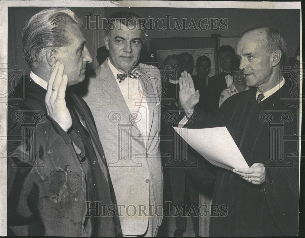 1962 Dan Diamond Sworn Municipal Judge - Historic Images