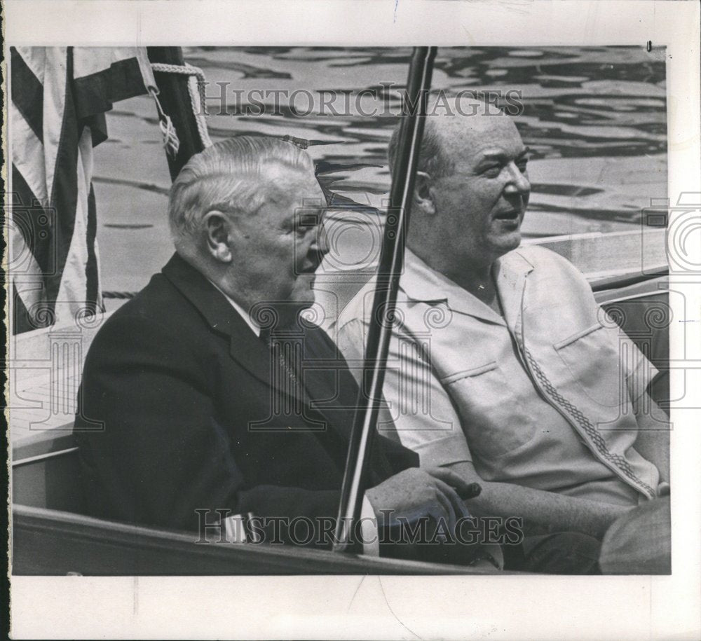 1964 German Ludwig Erhard Dean Rusk State - Historic Images