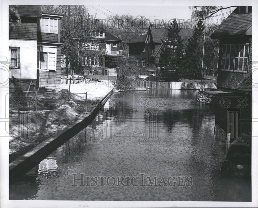 1952 Press Photo Ashland bridge Fox Creek Water Lake - RRV53621 - Historic Images